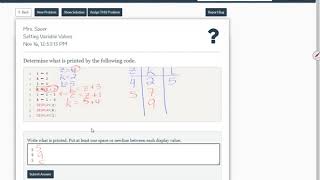 Pseudocode Variables