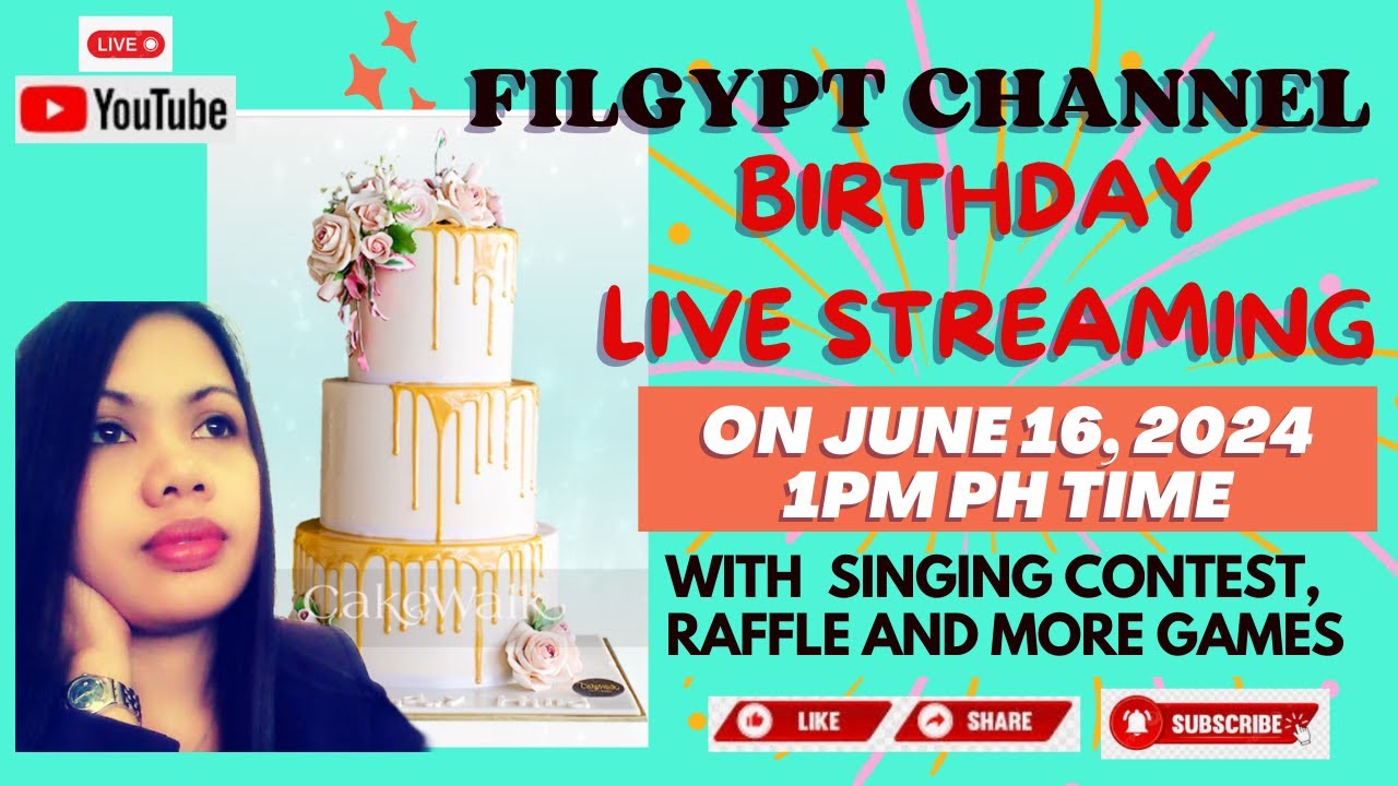 Birthday Live Streaming with Singing Contest, Games and Raffles of ...