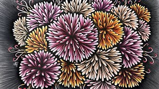 How to draw Sea Anemones | Miss Betsi's pattern # 8