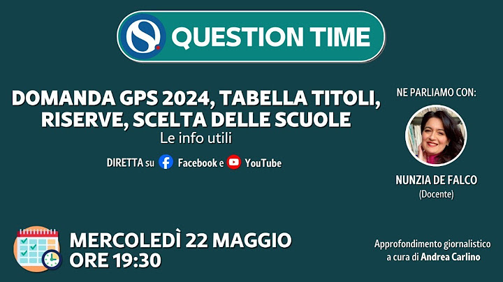 GPS 2024-2026: tabella titoli, riserve, scelta delle scuole. Le info utili