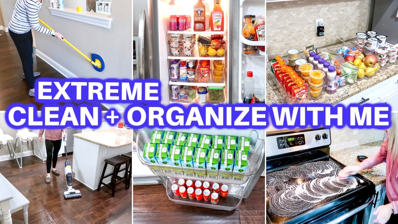 EXTREME CLEAN WITH ME + DECLUTTER + ORGANIZE | DAYS OF SPEED CLEANING ...