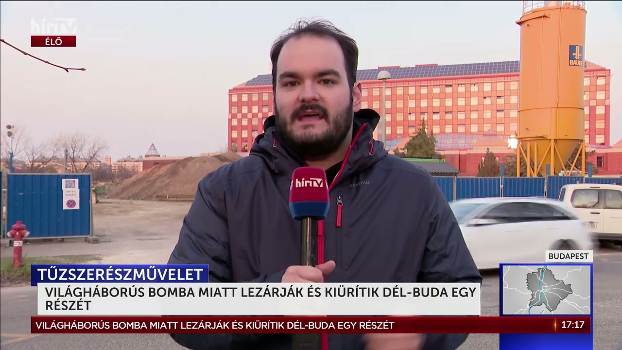 Világháborús bomba miatt lezárják és kiürítik Dél-Buda egy részét - HírTV