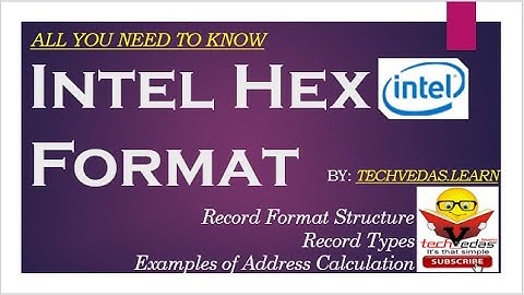 Hex file | Intel hex file format