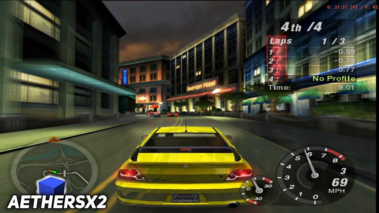 Need For Speed Underground 2 Game Test on Aethersx2 Emulator - Snapdragon 865