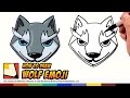 How to Draw Emojis Wolf - Cute Wolf Cartoon for Beginners Step by Step | BP