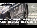 Naked intruder terrorizing residents in Centreville neighborhood