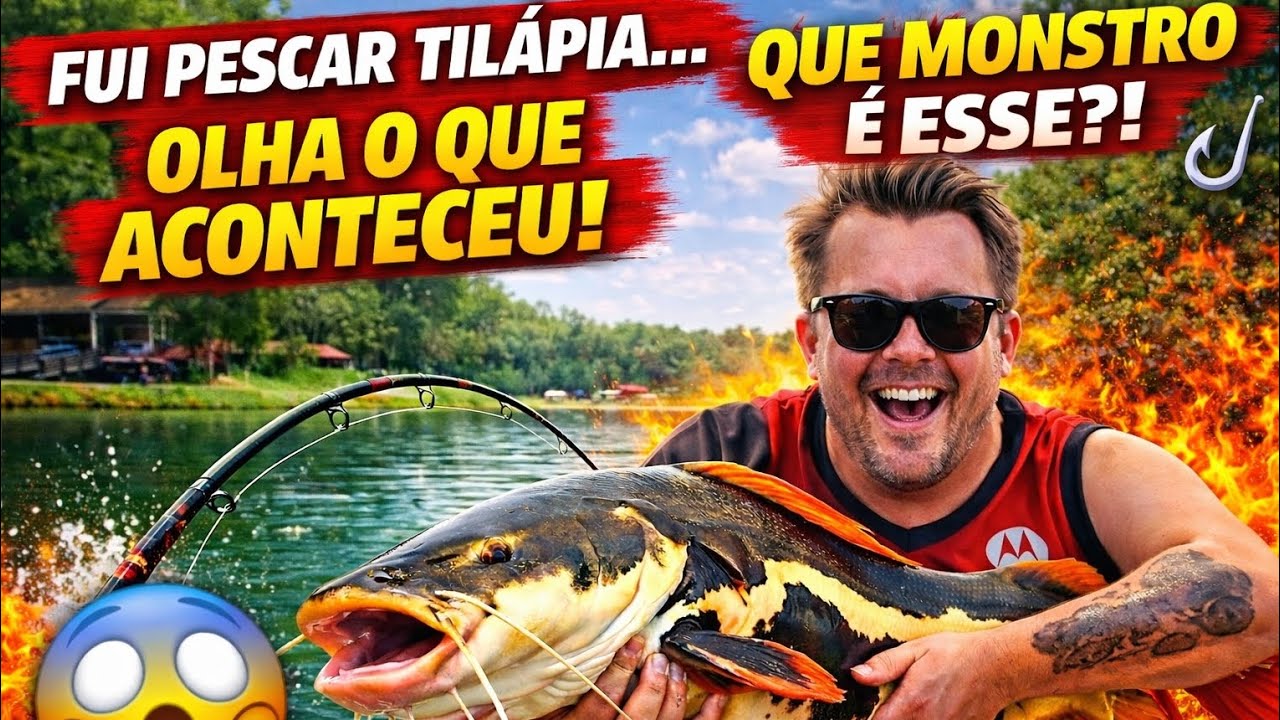 FUI PESCAR TILÁPIA… E OLHA O QUE ACONTECEU! 😱
