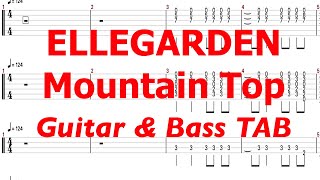 Download Lagu ELLEGARDEN - Mountain Top【ギター\u0026ベースTAB譜】【練習用】【tab譜】 MP3