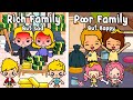 Poor Family But Happy And Rich Family But Sad | Sad Story | Toca Boca Life World | Toca Animation