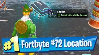 Fortnite Fortbyte #72 Location - Found within Salty Springs