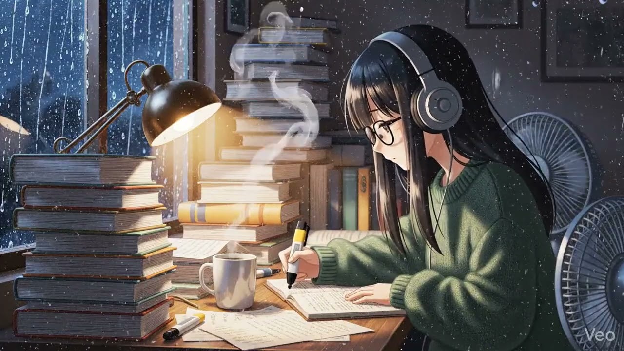 3 A.M Skripsi Mode 😭📚 | Lofi Girl Study With Rain