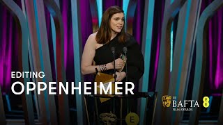 Oppenheimer wins Editing | EE BAFTA Film Awards 2024