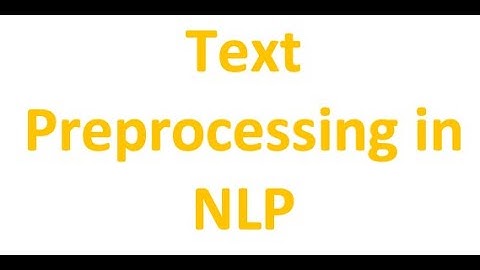 Introduction to Text Preprocessing