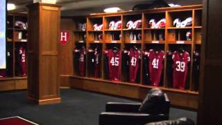 Head coach tim murphy provides a tour of harvard football's
facilities.