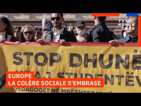Vie chère et crise du logement : la colère sociale s'embrase à travers l'Europe