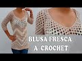 "COMO TEJER BLUSA FRESCA A CROCHET" | Todo en crochet