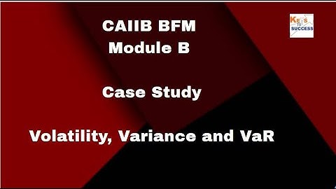 Case Study: CAIIB BFM Module B: Volatility, Variance and VaR (Value at Risk)