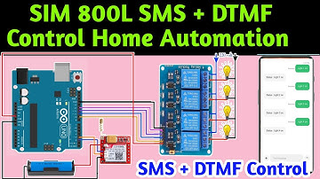 DTMF +SMS Control Home Automation | Arduino iot cloud | Arduino data logger | Sim800L | Gsm Module