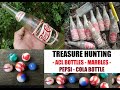 Bottle Digging - Middleport Ohio Soda's - Vintage Marbles - Pepsi Cola - Trash Picking - Treasure -