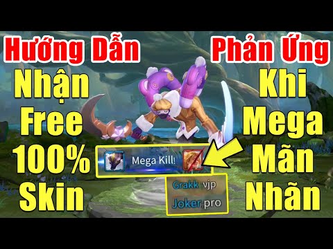 [Gcaothu] Hướng dẫn nhận free 100% skin Zill Thần Mộng Mị - Phản ứng khi thấy Megakill mãn nhãn