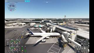 Microsoft Flight Simulator 20 - Lufthansa Airbus A340-300 landing into New York JFK 