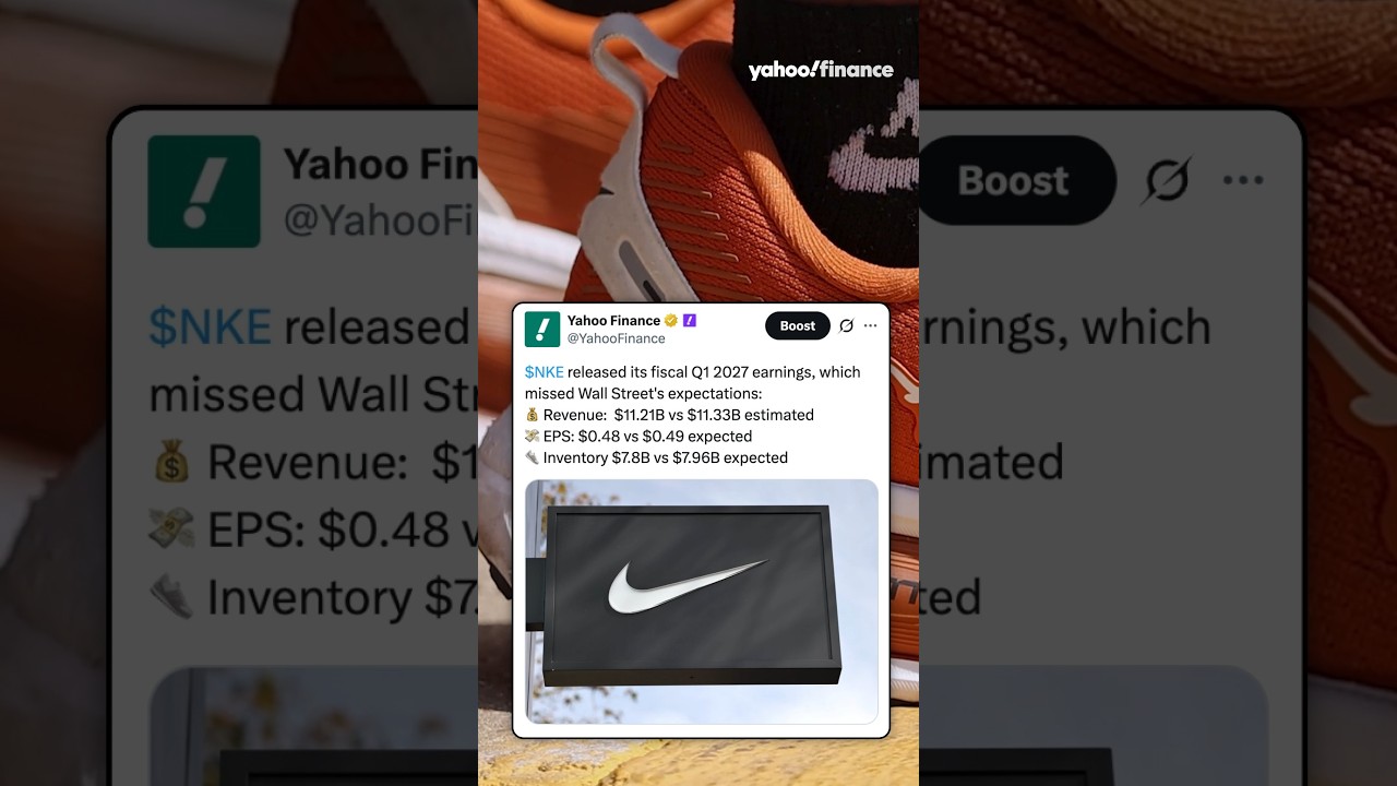 Nike fiscal Q1 2027 misses Wall Street expectations