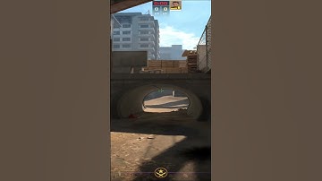 SELF POP FLASH FOR PEEK MONSTER ON OVERPASS #shorts #cs2