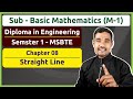 Straight Line - 05 | Distance between lines | Basic Mathematics | Diploma in Engineering | MSBTE