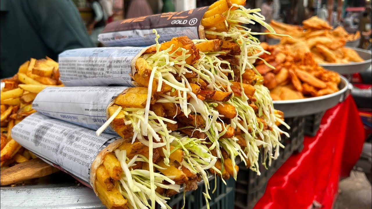 Rainy Day Snacks Afghani Roti Chips Burger Samosa And Pakora Afghani Street Food Of