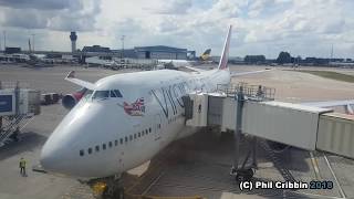 Manchester Airport 747 Upper Deck Takeoff - 09Th August 2018