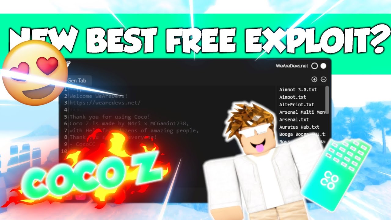 New Best Exploit Coco Z V2 Op Exploit Custom Axon Base Dll Sexy Ui And Much More Youtube - cocoz roblox exploit