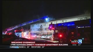 Families displaced, 1 rescued from apartment fire near BC