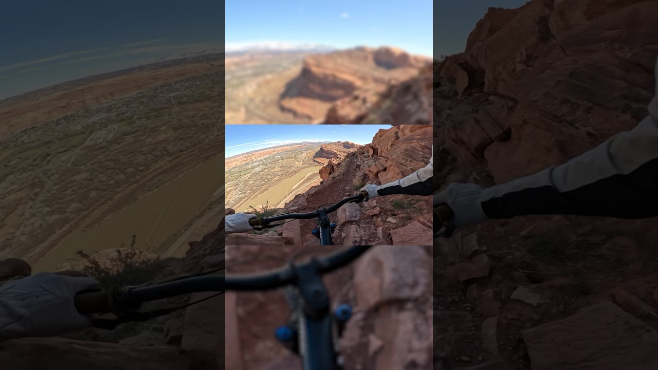 Don’t look down! Portal MTB Trail | Moab, Utah 