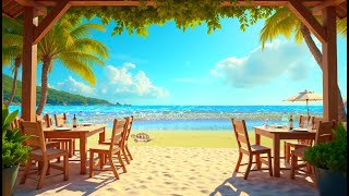 ASMR Relaxing Beach Ambience on Turtle Beach with Caribbean Music Steel Drums Sounds of Waves HD 8hr screenshot 2