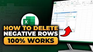 Famous How To Delete Negative Rows in Excel (100% WORKS) | FAST & EASY | NO Yapping, To The Point! Net Worth