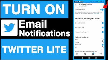 How to turn on email notifications on twitter lite|How to enable email notifications on twitter lite