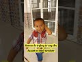 Usman and Azaan |Usman is saying Azaan at loud speaker#cutebaby #trendingshorts