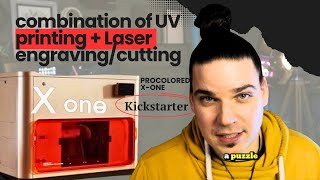 Procolored X-One WORLDS FIRST Combination of UV printing + Laser engraving/cutting machine 