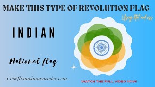 National flag spacial Design | HTML CSS project | 🇮🇳India | codeflix - unknown coders