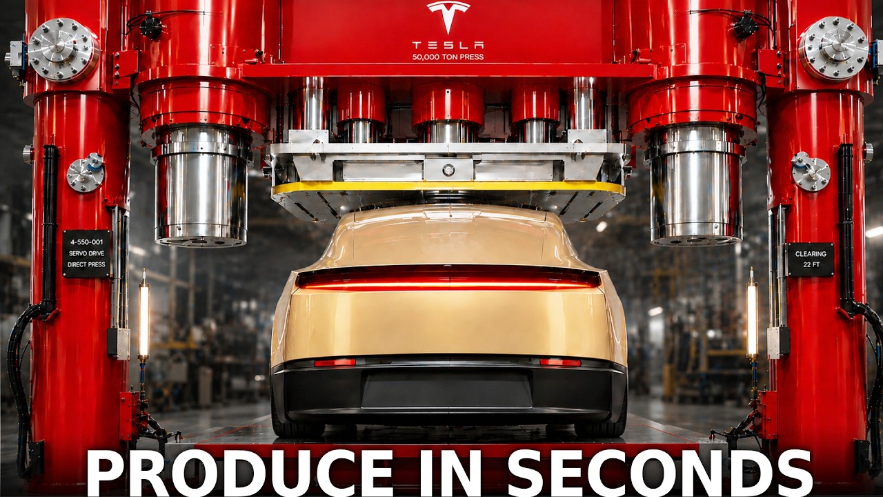“Tesla Giga Press 4.0: Outperforms All Welding Robots!” – Video