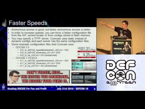 DEFCON 18: Hacking DOCSIS For Fun and Profit 1/4