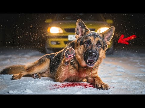 Der streunende Hund, der auf der Straße geschleift wurde, fleht um Hilfe, Was das Mädchen als…