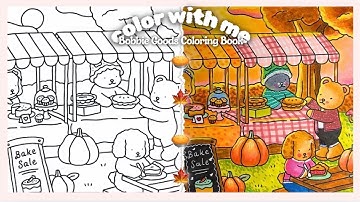 Color With Me 🍂🍁 Bobbie Goods ‘Fall-Winter’ Coloring Book + Ohuhu Markers (Chatty Coloring Vlog)