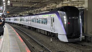 回9587M E353系 S119編成 S205編成 臨時特急富士回遊78号・あずさ78号新宿行の返却回送 回送列車が立川駅6.5番線を発車するシーン