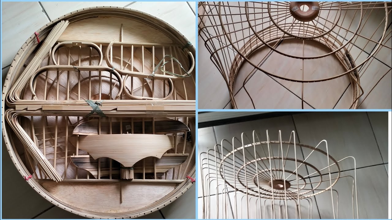CARA MERAKIT SANGKAR BURUNG MURAI AMBRUKAN || BAMBOO BIRDCAGE