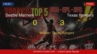 Seattle Mariners vs Texas Rangers | MLB Final Score 0-3 | April 09, 2026