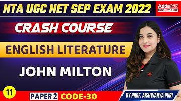 John Milton | UGC NET English Questions | John Milton Poet | By Aishwarya Puri