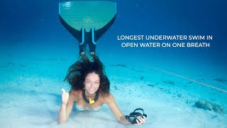 Marina Kazankova - Longest Distance Swam Underwater With One Breath