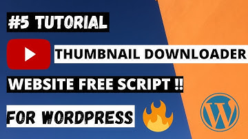 #5 Youtube thumbnail downloader website script for Wordpress | By Geeky Akshat