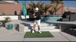 Golf Step Drill - Really good drill to develop a better sequence and rhythm in your golf swing.
